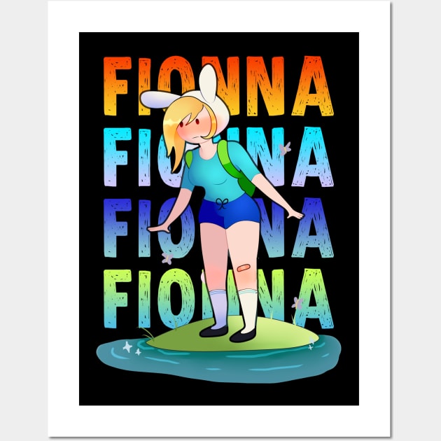 Cute And Beautiful Adventure Time Fionna Wall Art by Pharaoh Shop